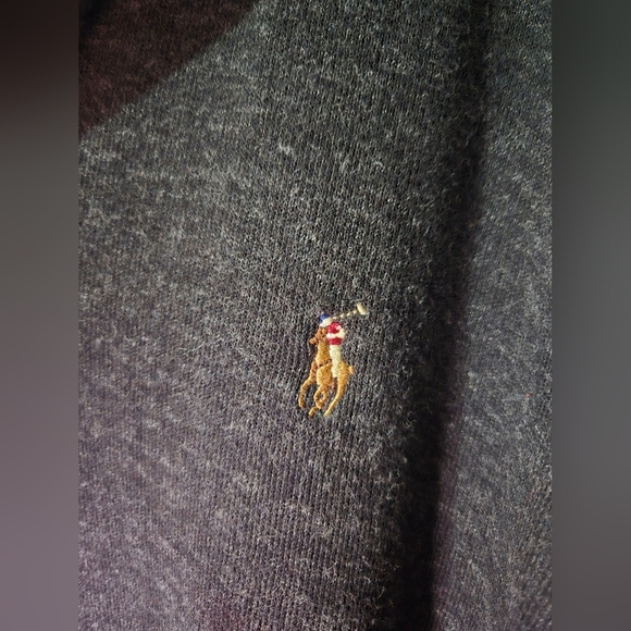 Polo Ralph Lauren 1/4 Zip Pullover Sweatshirt Long Sleeve Men’s Size Large Gray - Picture 4 of 6